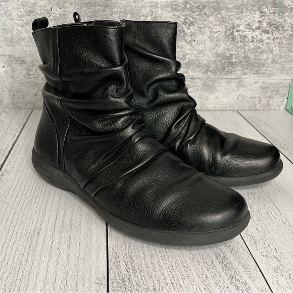 Abeo Pro Exeter Black Leather Ankle Boot, 9, Inner Side Zip, Rubber Sole - Picture 5 of 16